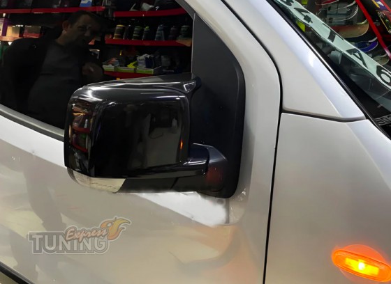 Крышки на зеркала Citroen Nemo черные