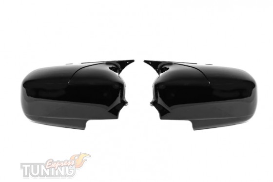 Накладки на зеркала Honda Civic 7 седан черные