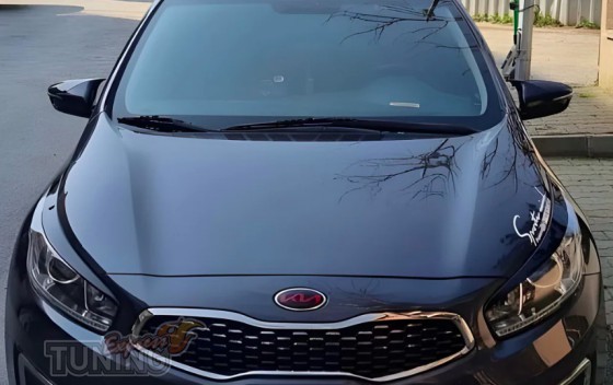Крышки на зеркала Kia Cerato 3 YD черные