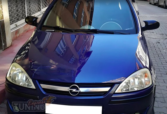 Накладки на зеркала Opel Corsa C черные
