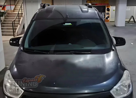 Накладки на зеркала Renault Dokker черные