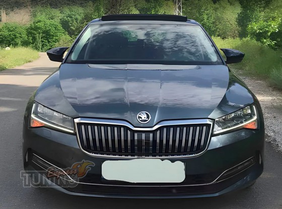 Крышки на зеркала Skoda Superb 3 3V черные