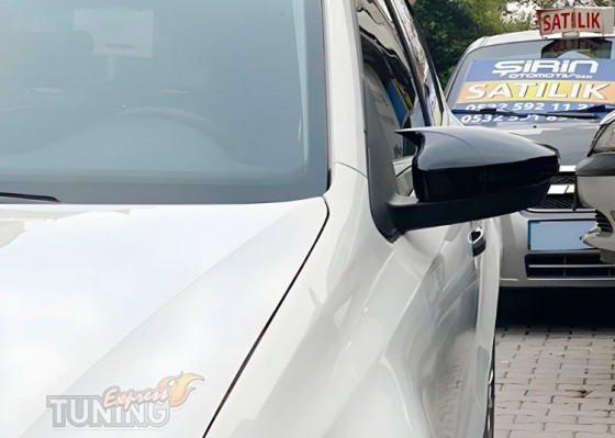 Крышки на зеркала Volkswagen Polo 5 черные