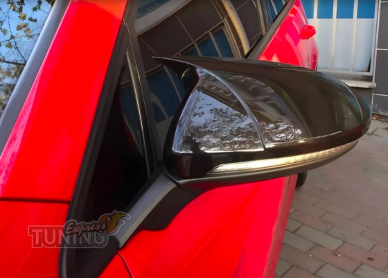 Накладки на зеркала Ford Fusion USA черные