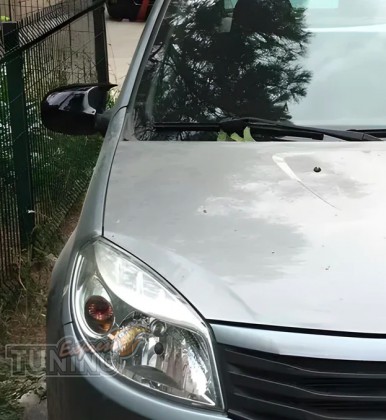 Крышки на зеркала Renault Logan 1 черные