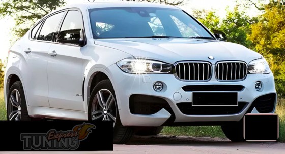 Крышки на зеркала BMW X6 F16 черные