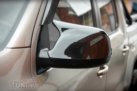 Крышки на зеркала Volkswagen Transporter T6 черные