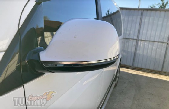 Хром полоски на зеркала VW Transporter T6
