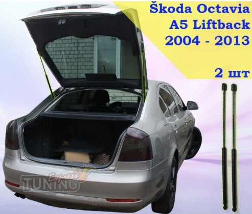 Амортизаторы багажника Skoda Octavia A5 лифтбек 2шт