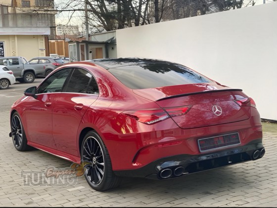 Установка заднего бампера на MErcedes C118 AMG
