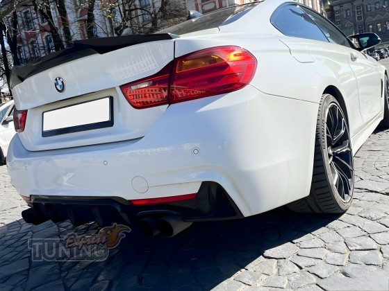 Оригинальный задний бампер на BMW 4 F32 фото