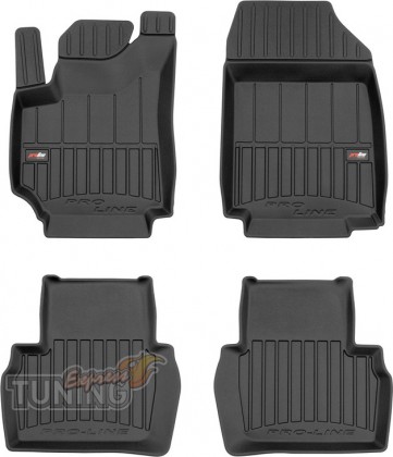 Резиновые коврики в салон Fiat Croma комплект 4шт