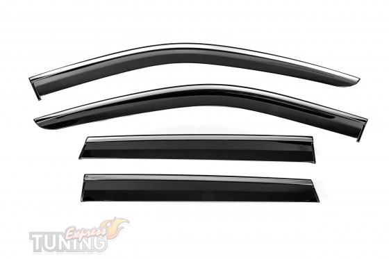 Ветровики с хромом Jeep Grand Cherokee WK 2 2010-2021