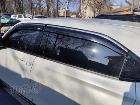 Ветровики на окна Honda HR-V 3 с 2021 года с молдингами