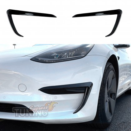 Накладки на противотуманные фары Tesla Model 3 дорестайл
