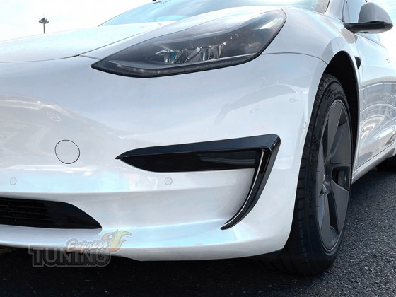 Вставки противотуманных фар  Tesla Model 3 фото