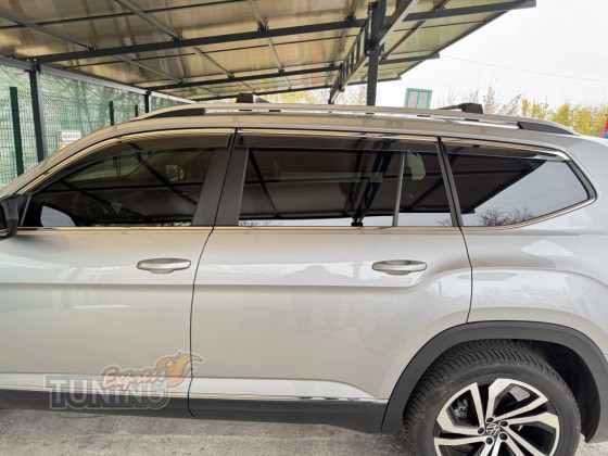 Ветровики окон для Volkswagen Atlas с хромом
