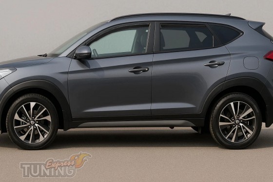 Вставные ветровики для Hyundai Tucson TL комплект 4шт