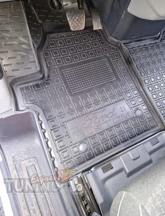 Резиновые коврики Ford Transit Custom 2 поколения 2023
