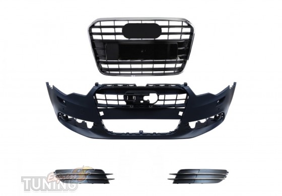 Передний бампер Audi A6 C7 2011-2014 оригинал фото