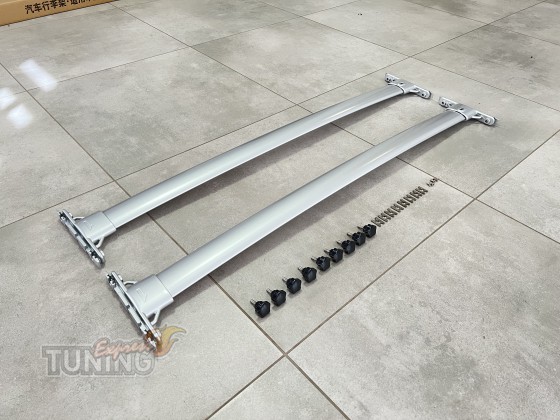 NIKEN Поперечные рейлинги для Toyota Land Cruiser 200 OEM дизайн цвет серый - Картинка 2