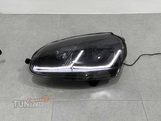 Установка Led фар на Volkswagen Jetta 5 фото