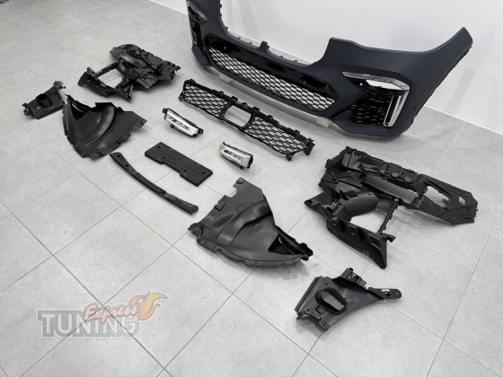 Установка бампера M-Paket для Bmw X7 G07 дорестайл