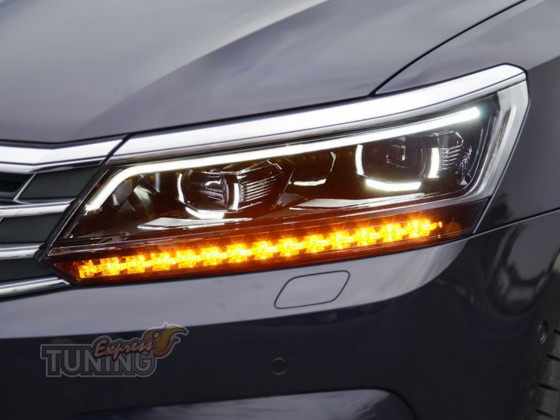 Фирменные фары на Volkswagen Passat NMS USA