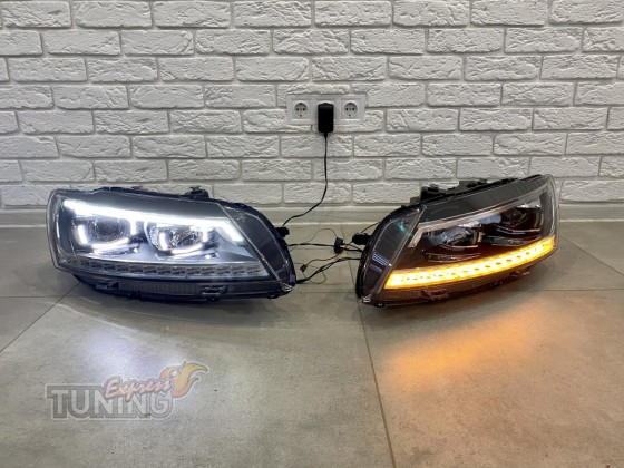 Комплект фар на Volkswagen Passat B7 USA в дизайне B8