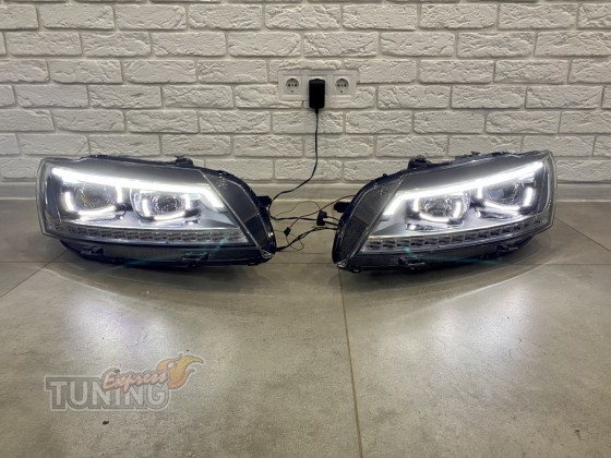 Модельные LEd фары для VW Passat B7 USA