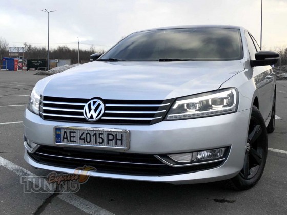 Установка фар на Volkswagen Passat B7 USA в дизайне B8