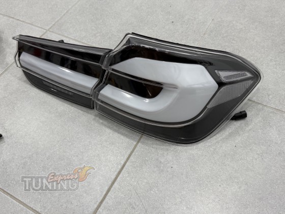 Оригинальные задние стопы на BMW 3 F30 в дизайне G30 Smoke