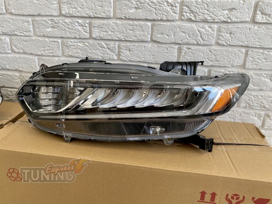 Левая фары Honda Accord 10 LED + галоген