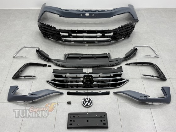 Установка бампера на Volkswswagen Tiguan 2 рестайлинг фото