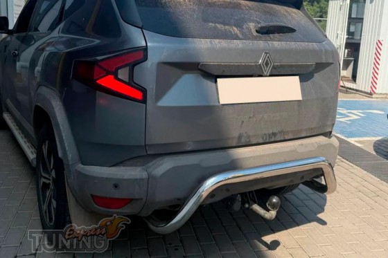 Защитная дуга заднего бампера Renault Duster 3 поколения фото