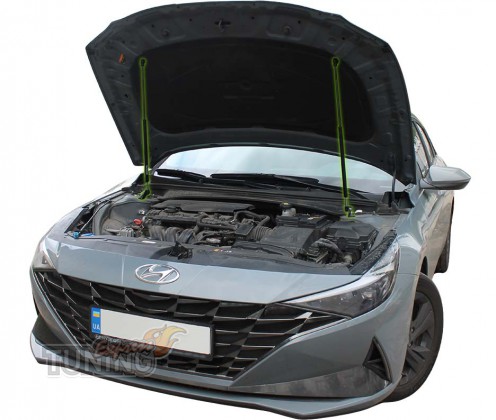 Газовый упор капота Hyundai Elantra 7 2018 комплект 2шт