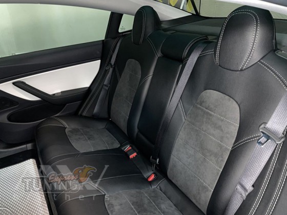 Чехлы на сиденья Tesla Model 3 Leather Style