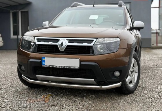 Защитная дуга Renault Duster 1 под передний бампер