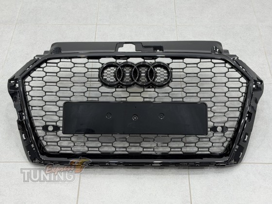 RS3 решетка на Audi A3 8V RS3 рестайл 2017-2020
