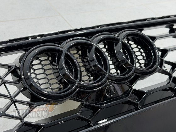 Модельная решетка радиатора Audi A4 B9 2020-2024 RS4