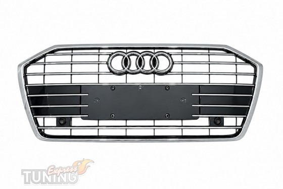 Решетка радиатора Audi A6 C8 S-Line 2018+ 4KD853651 RN4