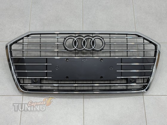 Установка решетки на Audi A6 C8 S-Line 2018+ 4KD853651 RN4