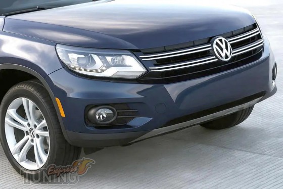Накладка на бампер для Volkswagen Tiguan 1 дорестайл 2007-2010
