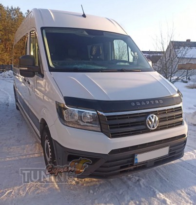 Мухобойка на капот Volkswagen Crafter 2 поколения 2016+ дефлекто