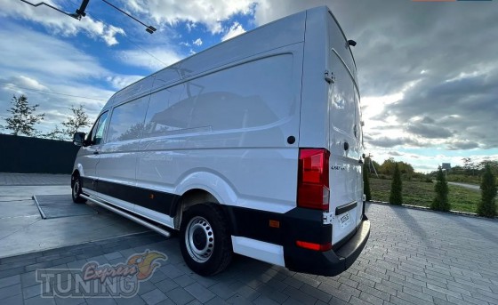 Пороги трубы Volkswagen Crafter 2 поколения нержавеющая сталь