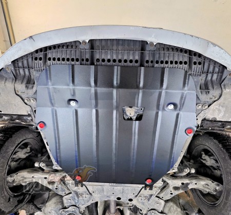 Защита двигателя на Toyota Prius W40 2011-2021 под мотор и короб