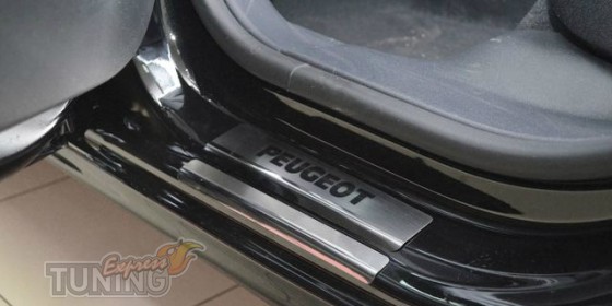 купить Накладки на пороги Пежо Биппер (защитные накладки Peugeot