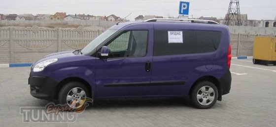 Рейлинги на автомобиль Фиат Добло 2 (рейлинги Fiat Doblo 2 Crown