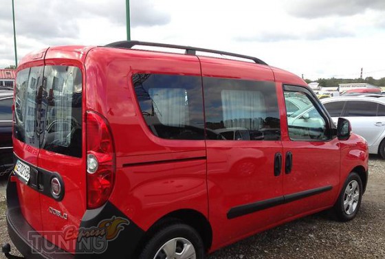 Рейлинги Фиат Добло 1 (рейлинги на крышу Fiat Doblo 1 концевик. 