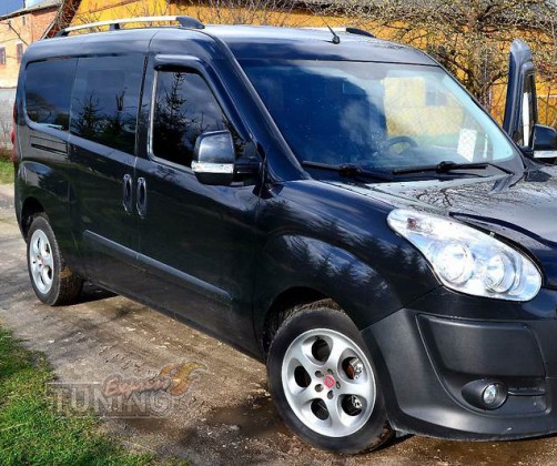Рейлинги на Фиат Добло 2 (рейлинги Fiat Doblo 2 концевик. пласт.